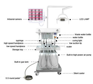 <span class=keywords><strong>Silla</strong></span> de equipo portátil veterinaria, Unidad Dental de acero multifuncional, <span class=keywords><strong>silla</strong></span> dental - Product Image 2