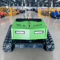 Mesin pemotong rumput elektrik nol belok, remot kontrol tanpa kabel mesin bensin Robot otonomi efisiensi tinggi