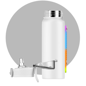 2024 American Style Double-walled Insulation Vacuum Flask Leak-proof Outdoor Activities Carry Flask Elastic Strap For Camping - Product Image 1