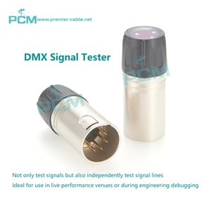 DMX dòng tín hiệu Tester ánh sáng lỗi Detector XLR <span class=keywords><strong>5</strong></span> pin PVC Áo khoác Cáp công cụ kiểm tra DMX512 ánh sáng sân khấu chiếu sáng Tester - Product Image 6
