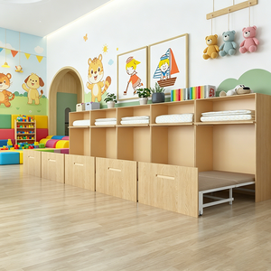 Cama Plegable de Madera para Siesta Infantil, Personalizable OEM/ODM, para Guarderías y Preescolares, Compra al por Mayor - Product Image 2