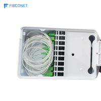 Caja de Terminales de Fibra Óptica para Exteriores FTTH, 200g, de Plástico, Montable en Pared o Poste, IP55, 8 Núcleos, POE, GPRS, Fibconet