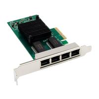 Offre Spéciale I350-T4 Original nouveau AOC-SGP-I4 Quad Port Inter PCIe x4 carte réseau NIC I350-T4 carte adaptateur de serveur Ethernet 4 ports