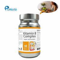 Complexe multivitaminé B OEM pour une énergie accrue et un métabolisme amélioré, capsules de carbonate de calcium et de riboflavine, complément alimentaire