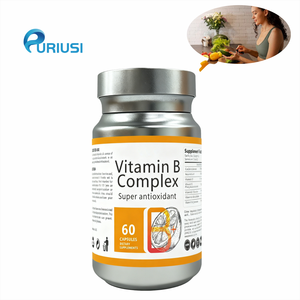 מולטי ויטמין B קומפלקס של יצרן מקורי (OEM) לאנרגיה מוגברת ושיפור חילוף החומרים, כמוסות סידן פחמתי וריבופלבין, תוסף תזונה - Product Image 1