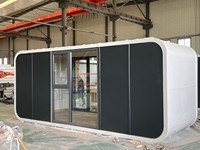 Cabane Apple préfabriquée moderne, maisonnette modulaire de luxe, villa de vacances en bois étanche, pod de villégiature, mini-villa pour la vie en plein air