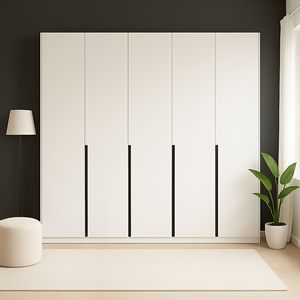 Armadio Modulare SPAZIO 2.2 CM 267X60 H.259.2 FRASSO BIANCO - Product Image 1