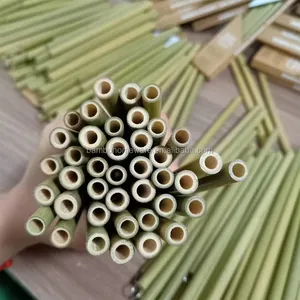 Eco friendly reutilizável canudo logotipo personalizado com escova de bambu