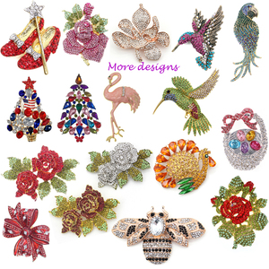 Lailina-broche de mariposa con diamantes de imitación para mujer, broche de Animal, joyería, regalo - Product Image 3