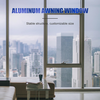 Fenêtre à auvent en aluminium