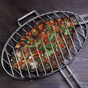 Bajo MOQ Precio de fábrica Parrillas de barbacoa de acero inoxidable Rejillas de parrilla de <span class=keywords><strong>malla</strong></span> de alambre para barbacoa Asar pescado - Product Image 5
