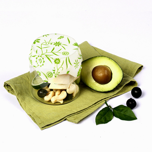 3 đóng gói hữu cơ có thể giặt bền vững thân thiện với môi tái sử dụng wrapper tinh khiết sáp ong bọc màu xanh lá cây hoa rau mô hình - Product Image 2