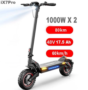 IScooter IX7 Pro 2000W Powerful Motor 48V 17.5Ah Battery Adult Folding Scooter High Speed EScooter - Product Image 1