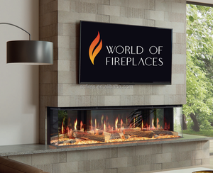 Chimenea eléctrica virtual LCD inteligente de 65 "Llamas realistas con chispas Interfaz USB Pantalla LCD Chimenea eléctrica - Product Image 1