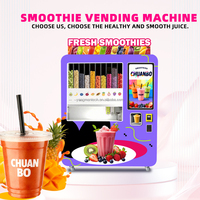 Distributeur automatique professionnel de crèmes glacées et de smoothies, avec fonction de paiement par jetons et cartes, pour événements, entièrement automatique, avec lecteur QR, facile à utiliser, Chine