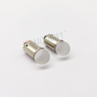 Ampoule LED BA9S BAX9S H6W T4W pour voiture, éclairage intérieur, feux de positionnement, plafonnier, lampe de lecture, éclairage de plaque d'immatriculation 12V 24V Vert Rouge Jaune Bleu Rose