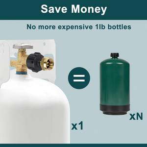 <span class=keywords><strong>Adaptateur</strong></span> de remplissage de cylindre en laiton pour réservoir 1LB Recharge de propane basse pression Remplacement de surface lisse pour <span class=keywords><strong>adaptateur</strong></span> existant - Product Image 3