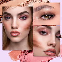 Palette de fards à paupières multifonctionnelle 12 teintes, mat et scintillant, pigmentée, palette portable pour un maquillage quotidien et glamour des yeux