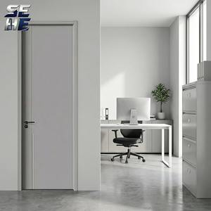 Puertas Interiores de Madera Sólida Premium para Diseño Moderno de Dormitorios y Oficinas, Duraderas, Reductoras de Ruido, con Acabado de Grano Natural - Product Image 2