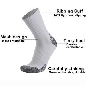 Chaussettes de compression pour le cyclisme avec logo personnalisé, chaussettes de sport unies pour hommes et femmes - Product Image 2