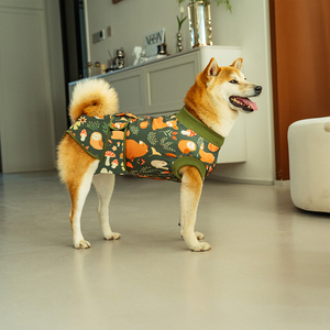 Chaleco Navideño para Perros Pequeños, Traje Quirúrgico para Perros, Camisa de Forro Polar <span class=keywords><strong>Verde</strong></span> con Diseño de Muñeco de Nieve, Ropa para Gatos, Traje Quirúrgico para Perros Dachshund - Product Image 4