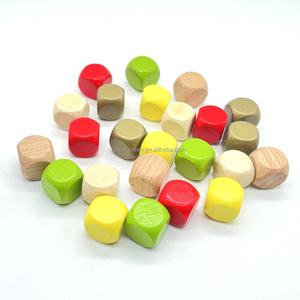 Factory Wholesale Custom Pad Printed Wooden <b>Dice</b> Laser Engraved D6 <b>Dice</b> Set 10mm-30mm for Tabletop Family Party Games - Product Image 4