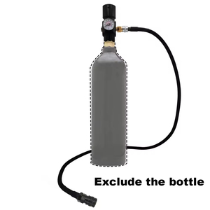 Regulador de Baja Presión de Aire HPA Zimakyfa 0-130psi, Adaptador Portátil de Micro CO2 de Aleación de Aluminio, Estándar Americano, Accesorios - Product Image 3