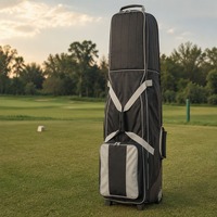 Sac de voyage de golf portable en nylon avec roulettes