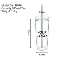 Nouvel Arrivage – Gourde Tritan 600 ml avec Paille, Design Bonbons Multicolores, Sans BPA, Réutilisable, pour Usage Quotidien en Extérieur, Compatible Eau Bouillante