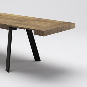 โต๊ะรับประทานอาหารทรงสี่เหลี่ยมผืนผ้าสไตล์อิตาลีทันสมัยคุณลักษณะยืดขยายได้มีเฟอร์นิเจอร์ห้องรับประทานอาหารร่วมสมัย - Product Image 2