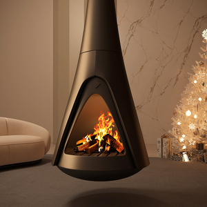 Chimenea Colgante Cónica Personalizable con Altura de Llama Ajustable, Aparato de Calefacción Interior sin Humo, Ideal para Interiores Modernos - Product Image 5