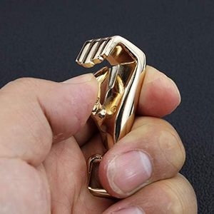 YIXI Sbest - Hebillas giratorias de aleación de zinc con forma de puño, ganchos de resorte para llaveros, anillas para llaveros brillantes - Product Image 5
