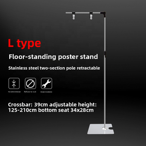 Tầng thường vụ L/t hình dạng áp phích hiển thị đứng có thể điều chỉnh kính thiên văn dấu hiệu chủ cho cửa hàng chương trình khuyến mãi - Product Image 3