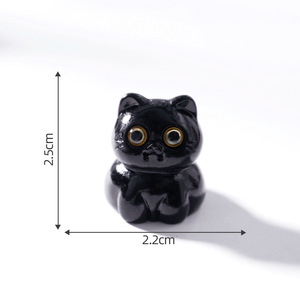 Figuras de Gatos en Miniatura, Adornos de Resina para Decoración de Escritorio, Gatos Negros para Mini Casas, Decoración de Escenas de Halloween - Product Image 6