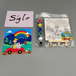 15*15CM DIY Mini lienzo y juegos <span class=keywords><strong>de</strong></span> <span class=keywords><strong>caballete</strong></span> <span class=keywords><strong>de</strong></span> exhibición <span class=keywords><strong>de</strong></span> madera Mini <span class=keywords><strong>caballete</strong></span> <span class=keywords><strong>de</strong></span> madera con juegos <span class=keywords><strong>de</strong></span> lienzo para <span class=keywords><strong>pintura</strong></span> <span class=keywords><strong>de</strong></span> niños - Product Image 2