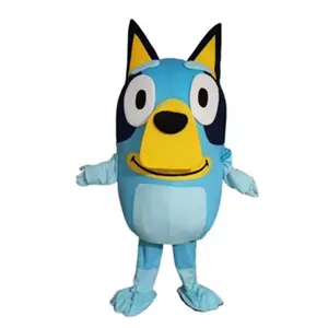Efun MOQ 1 pezzo vendita calda Bingo film di famiglia personaggio dei cartoni animati peluche cosplay Bluey mascotte Costume in vendita