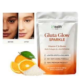 Poudre de glutathion et d'acide hyaluronique OEM pour blanchir et éclaircir la peau, hydratant, complément alimentaire, marque privée, usine GMP, en vrac - Product Image 1