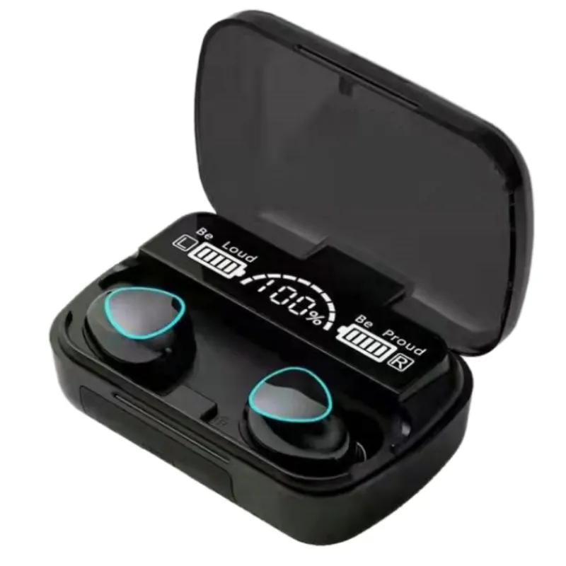 TWS earbud 2023 tws M10 nirkabel, headphone in-ear bermain game hifi stereo tampilan led, earbud m10 nirkabel tws