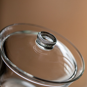Gaiwan Thickened Glass Covered <b>Teacup</b> Heat Resistant Transparent Horseshoe Shape Single Use For Green Tea - Product Image 4
