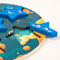 Jouets Montessori JET OEM, puzzle étoile, blocs de construction, puzzle éducatif, jouets sensoriels inspirés de Montessori.