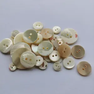 customize your design white mother of pearl MOP shell buttons with dye colour