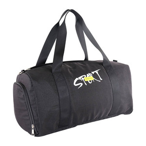 Bolsa Deportiva Resistente al Agua para Hombre, Estilo Americano, para Viajes y Turismo, con Compartimento para Zapatos, Personalizada, Negra, para Fútbol, Gimnasio y Deportes - Product Image 1