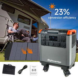 BIGINVERTER 5000w ชุดเครื่องกำเนิดไฟฟ้าพกพาสำหรับบ้าน ระบบพลังงานแสงอาทิตย์ ชุดอุปกรณ์ชาร์จพลังงานแสงอาทิตย์ ระบบพลังงานสำรองแบบพกพา - Product Image 1
