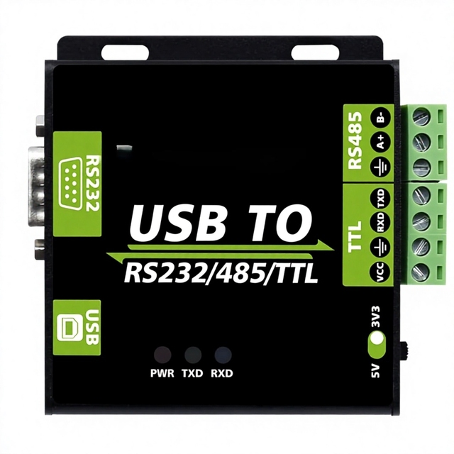 Aiamartlink USB to RS232/RS485/TTL Industrial Isolated Converter | FT232RL Chip | Protection Circuits