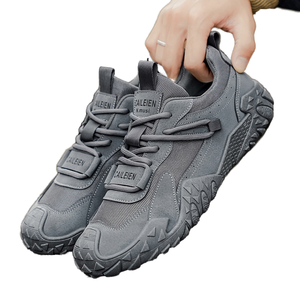 Chaussures de randonnée confortables, respirantes, légères, tendance automne, couleur unie, doublure en mesh, semelle en caoutchouc - Product Image 1