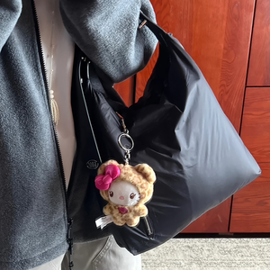 Mặt Dây chuyền sang trọng 4 inch/10cm-Da Báo in màu Vàng, móc khóa Thú nhồi bông mềm mại, quyến rũ túi dễ thương, sinh nhật tuyệt vời bất ngờ - Product Image 2