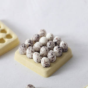 Miniaturas de Cocina para Casa de Muñecas Kawaii a Escala 1/12, Bandeja de Huevos de Resina, Juego de Cocina para Niños, Juguetes de Comida - Product Image 2