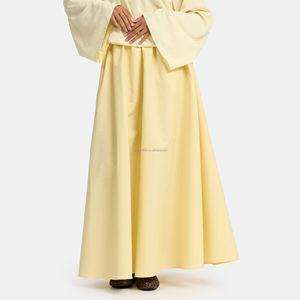Willson Reiner Baumwollrock Täglicher Casual MAXI-ROCK mit Passenden Taschen Baumwollrock mit Besticktem Logo Neuerscheinung Muslimische <span class=keywords><strong>Outfits</strong></span> - Product Image 2