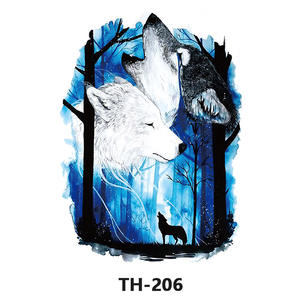 Venta al por mayor impermeable de larga duración temporal hombres Animal <span class=keywords><strong>Lobo</strong></span> tatuajes - Product Image 5