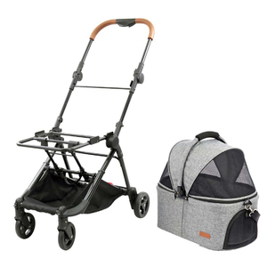 Çıkarılabilir taşıyıcı yıkanabilir seyahat <span class=keywords><strong>Pet</strong></span> dişli ile 3-in-1 hafif kumaş köpek ve kedi arabası - Product Image 3